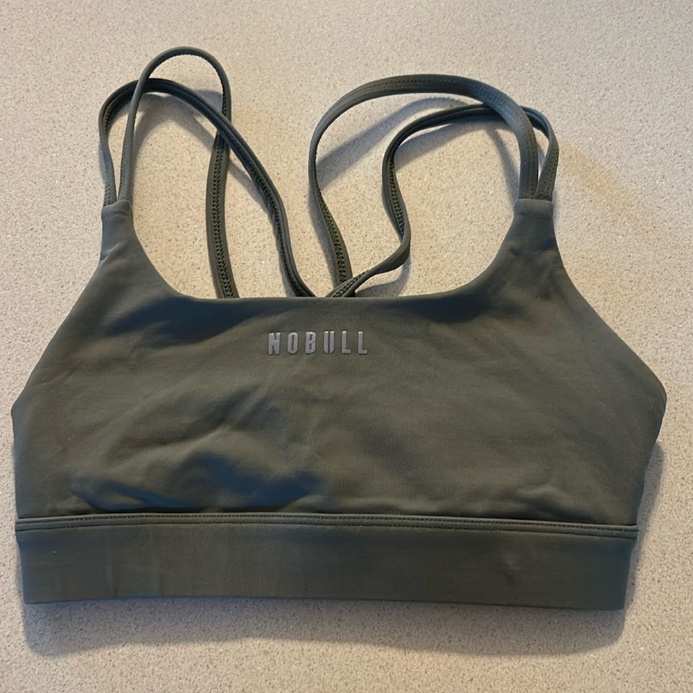 NoBull Olive Green Sports Bra